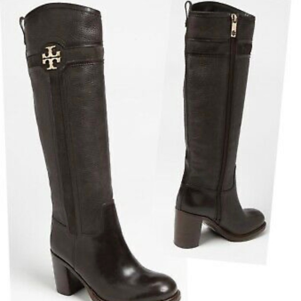Tory Burch Alaina 30mm Boot-Tumbled Leather/Suede